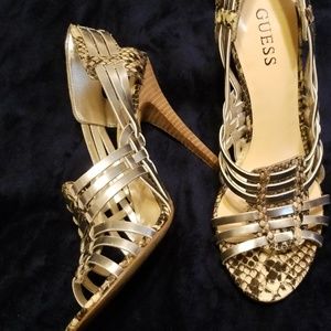 Guess slingback heeled sandles.